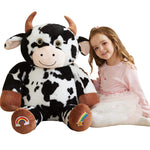 Big Size Fluffy Plushie Fat Cow Stuffed Toy