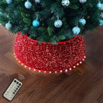 Christmas Tree Base Cover Dismountable With Programmable Led Lights