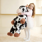 Big Size Fluffy Plushie Fat Cow Stuffed Toy