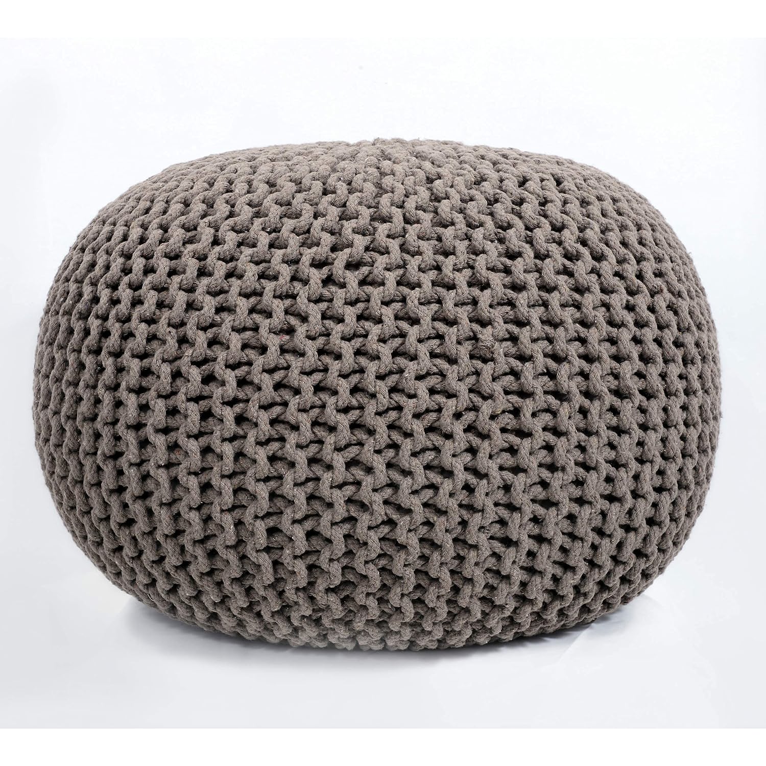 Hand Knitted Cotton Ottoman Pouf Footrest – BlessMyBucket